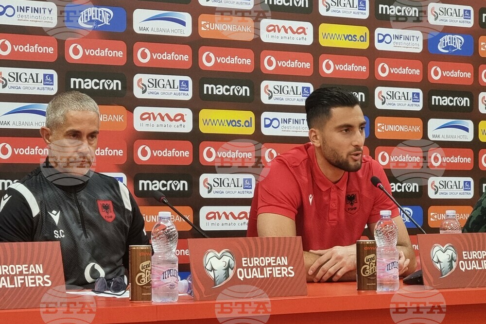 „Очаквам агресивна игра от България, но ние ще се борим за победа“, прогнозира албанският вратар Томас Стракоша