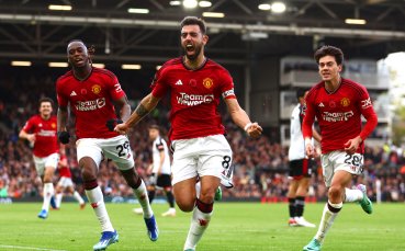 С Късен гол на капитана Бруно Фернандеш Манчестър Юнайтед победи с 1:0 като гост Фулъм