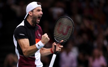 Григор Димитров надигра Циципас, класира се на турнира „Мастърс“ в Париж