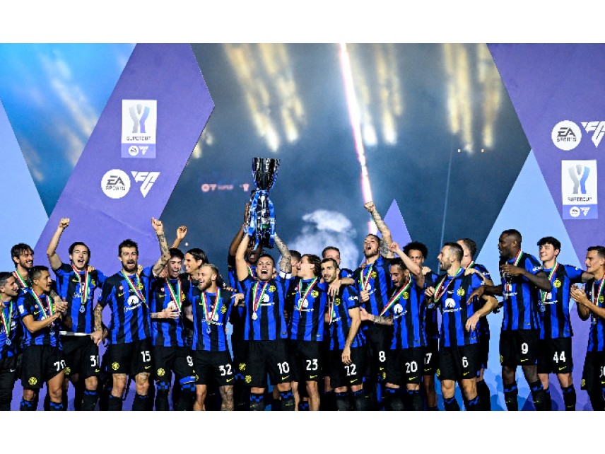 Интер спечели Суперкупата на Италия за трета поредна година