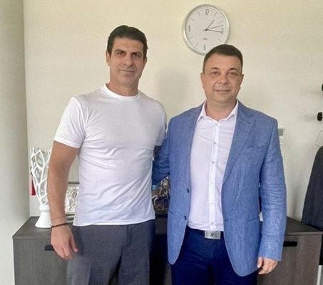 Президентът на БФС Георги Иванов се срещна с кмета на Силистра Александър Сабанов