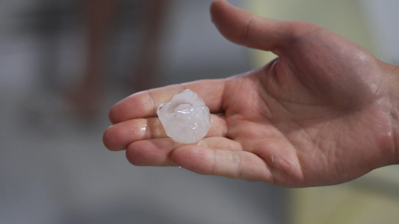 Едра градушка помля реколтата в Карловско