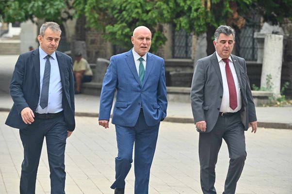 Управителят на БНБ Димитър Радев дойде на консултациите при президента