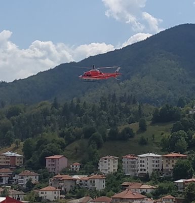 Медицински хеликоптер вдигна от Смолян жена с тежка черепно-мозъчна травма
