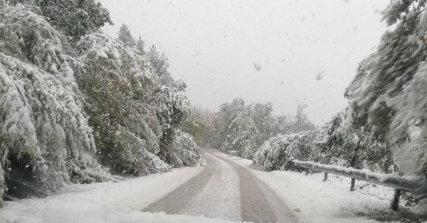 АПИ ограничава преминаването на тирове през Превала заради снеговалеж